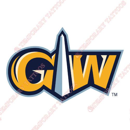 George Washington Colonials Customize Temporary Tattoos Stickers NO.4441